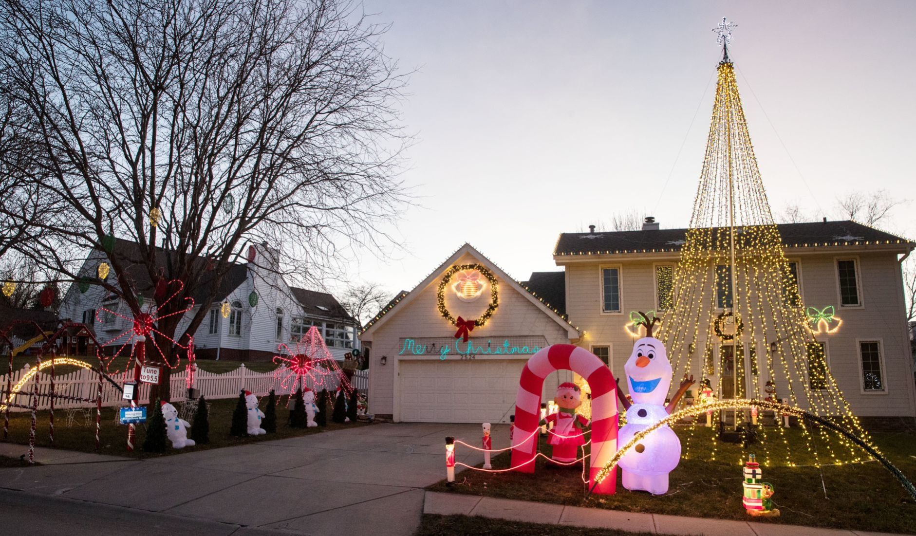 The Christmas light display of Rich Lammers located at 2524 N. 133rd St.